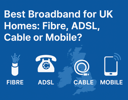 Best Broadband for UK Homes Fibre, ADSL, Cable or Mobile